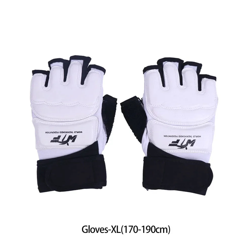 Karate & Taekwondo Half-Finger Gloves | EVA Padded Martial Arts Hand & Foot Guards