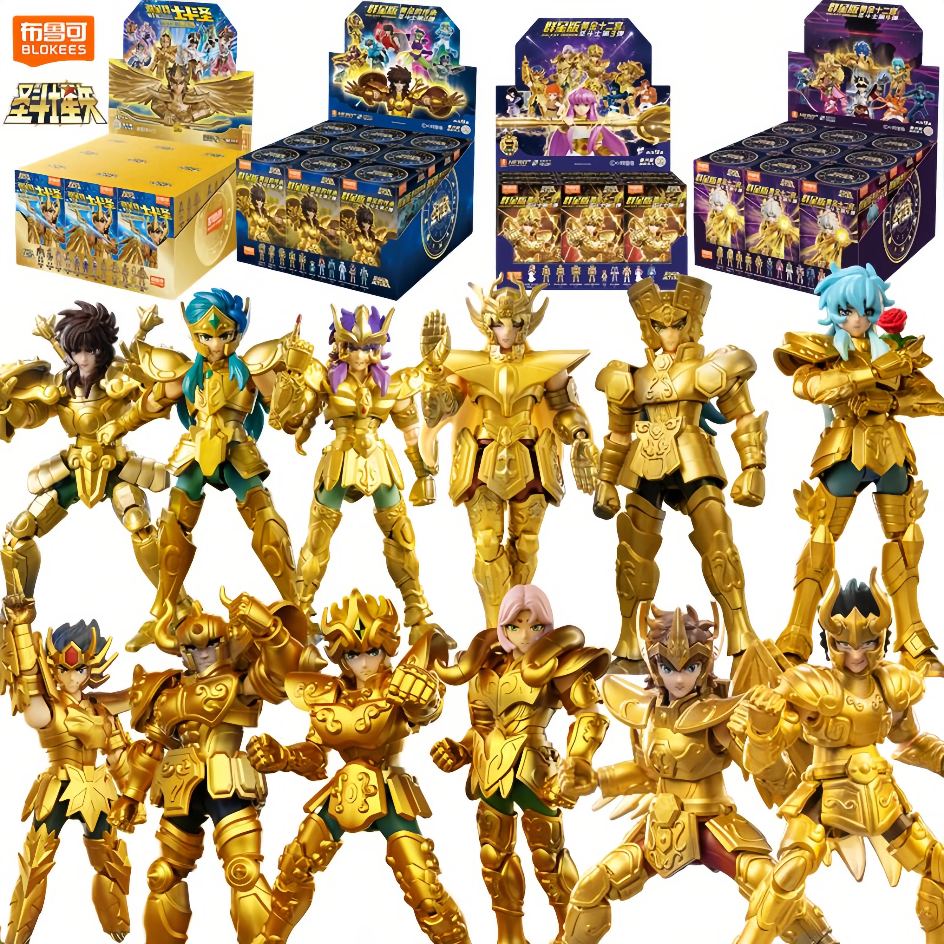 Blokees Gold Saints Stars Series – Saint Seiya Blind Box Figure Set