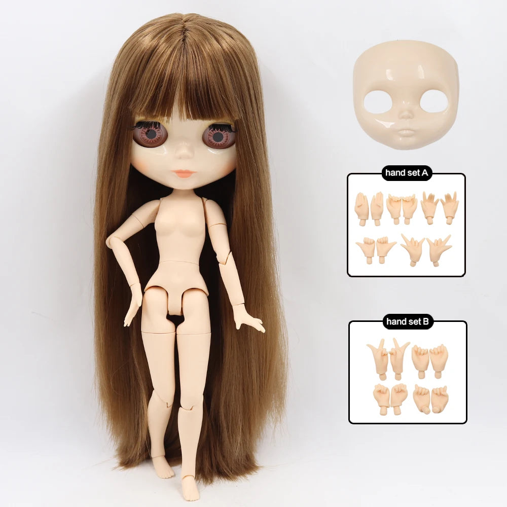 ICY DBS Blyth Doll 30CM BJD – White Face DIY Fashion Doll with AB Panel