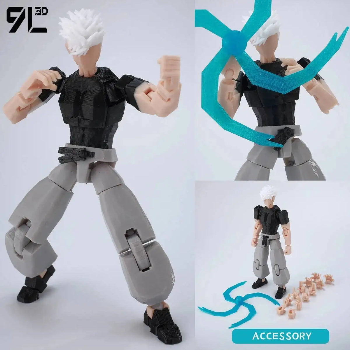 Jujutsu Kaisen Gojo & Kenjaku – 14cm Multi-Joint Figure
