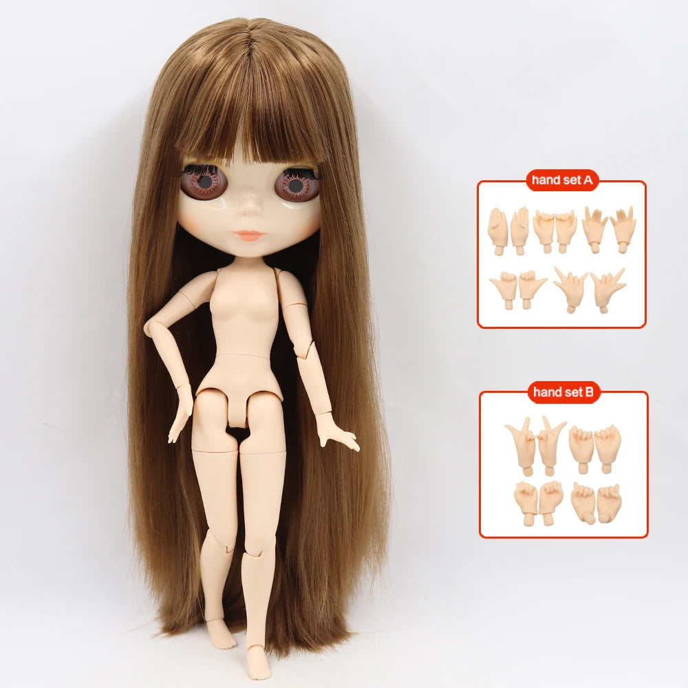 ICY DBS Blyth Doll 30CM BJD – White Face DIY Fashion Doll with AB Panel