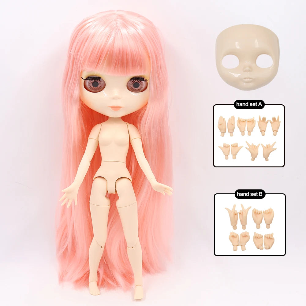 ICY DBS Blyth Doll 30CM BJD – White Face DIY Fashion Doll with AB Panel