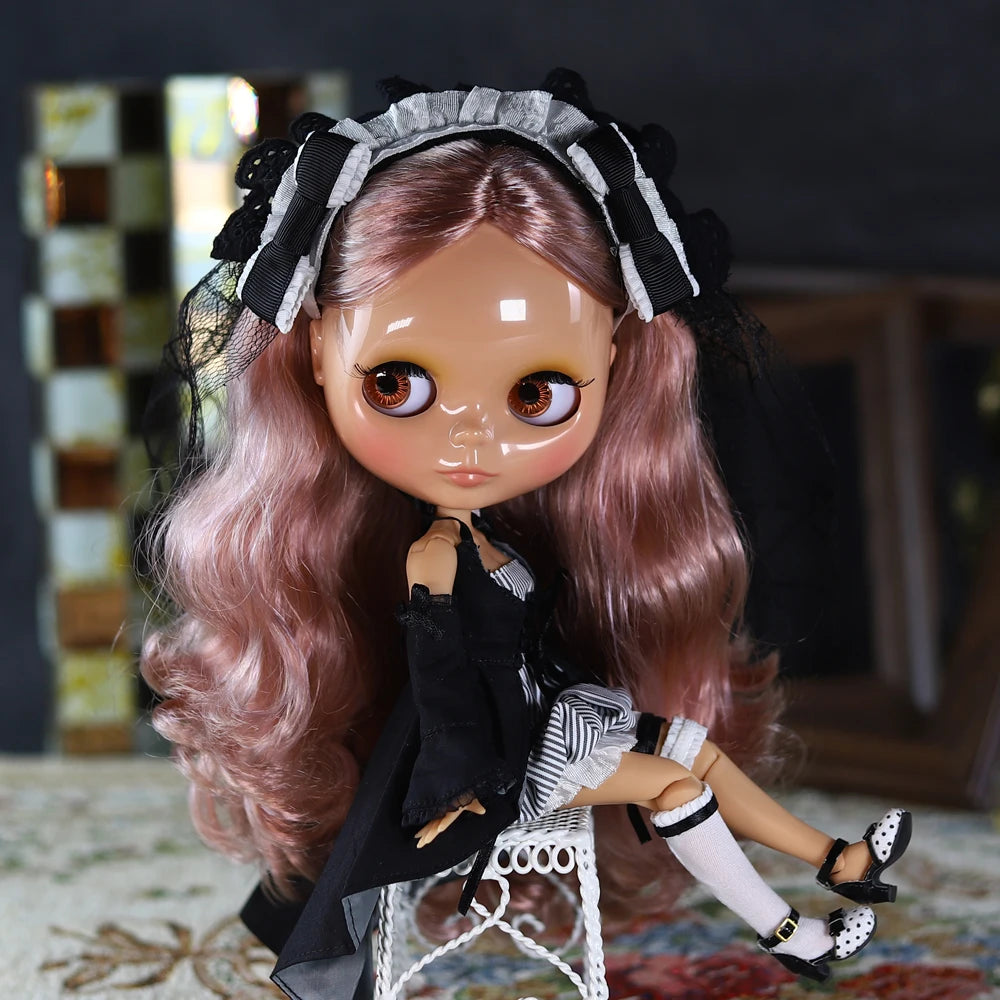 ICY DBS Blyth Doll 30CM BJD – White Face DIY Fashion Doll with AB Panel
