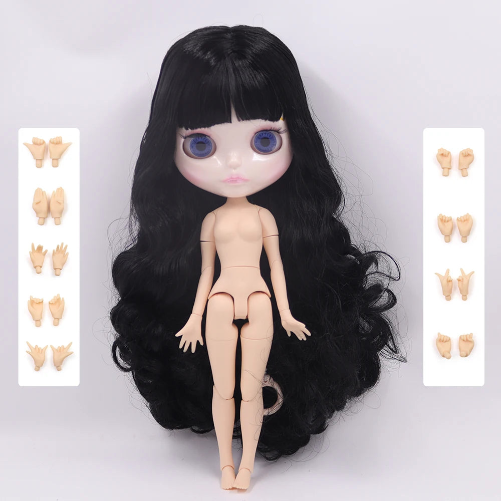 ICY DBS Blyth Doll 30CM BJD – Natural Shiny Face with Extra Hands