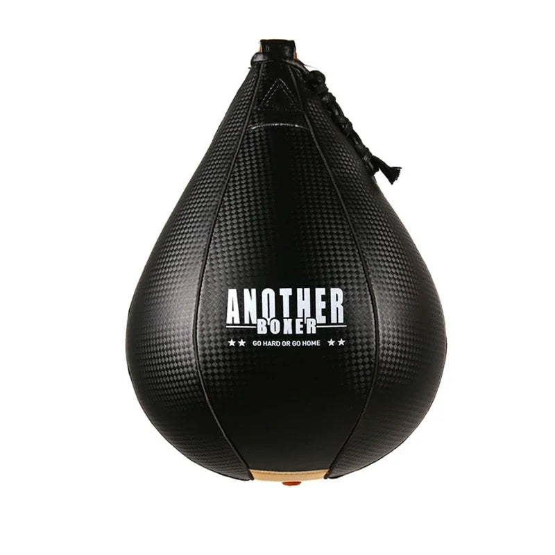 Pro Leather Pear Speed Ball – MMA & Muay Thai Reflex Bag