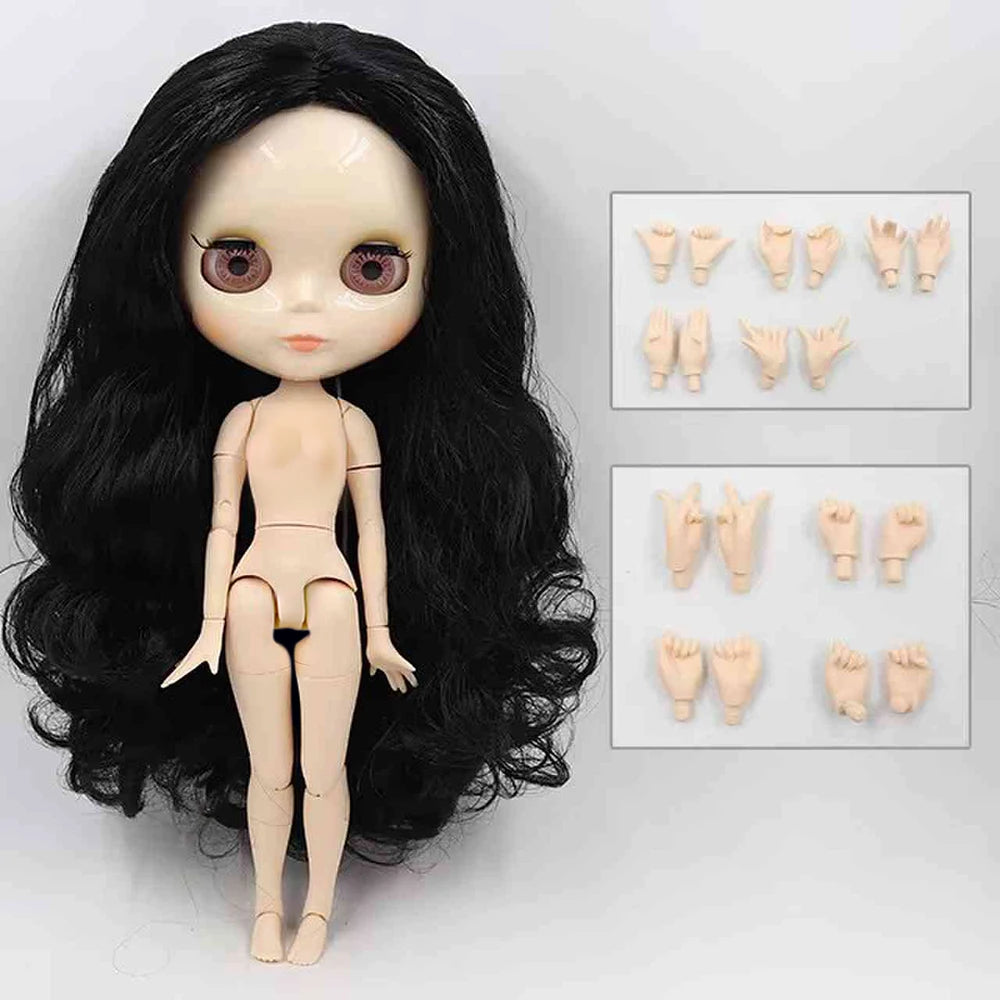 ICY DBS Blyth Doll 30CM BJD – White Skin Shiny & Matte Face Special