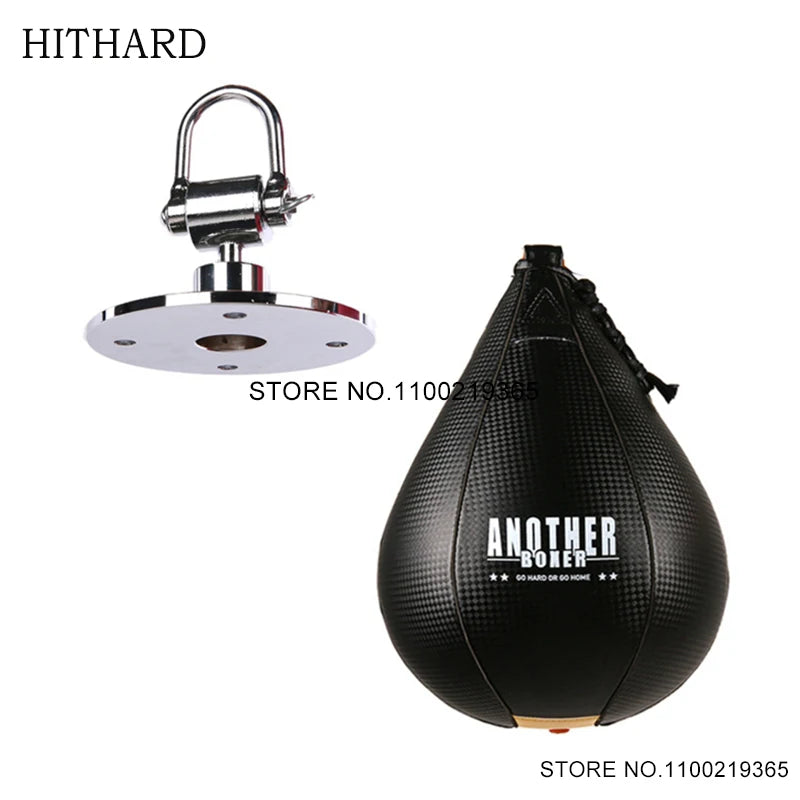 Pro Leather Pear Speed Ball – MMA & Muay Thai Reflex Bag
