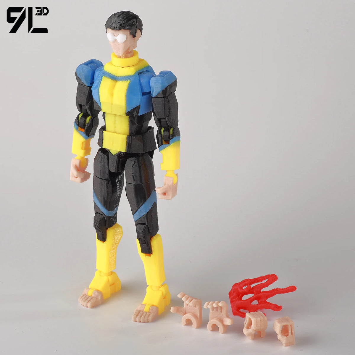 Mark Grayson Invincible Bulletproof Action Figure – 3D Printed Anime Collectible