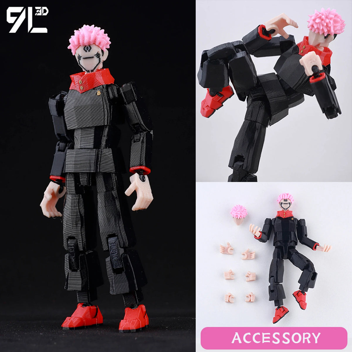 9L3D T13 Jujutsu Kaisen Itadori Figure LUCKY13 Training Ver. JJK Titan13 Multi-Jointed Movable Dummy13 Stress Relief Toys Gifts