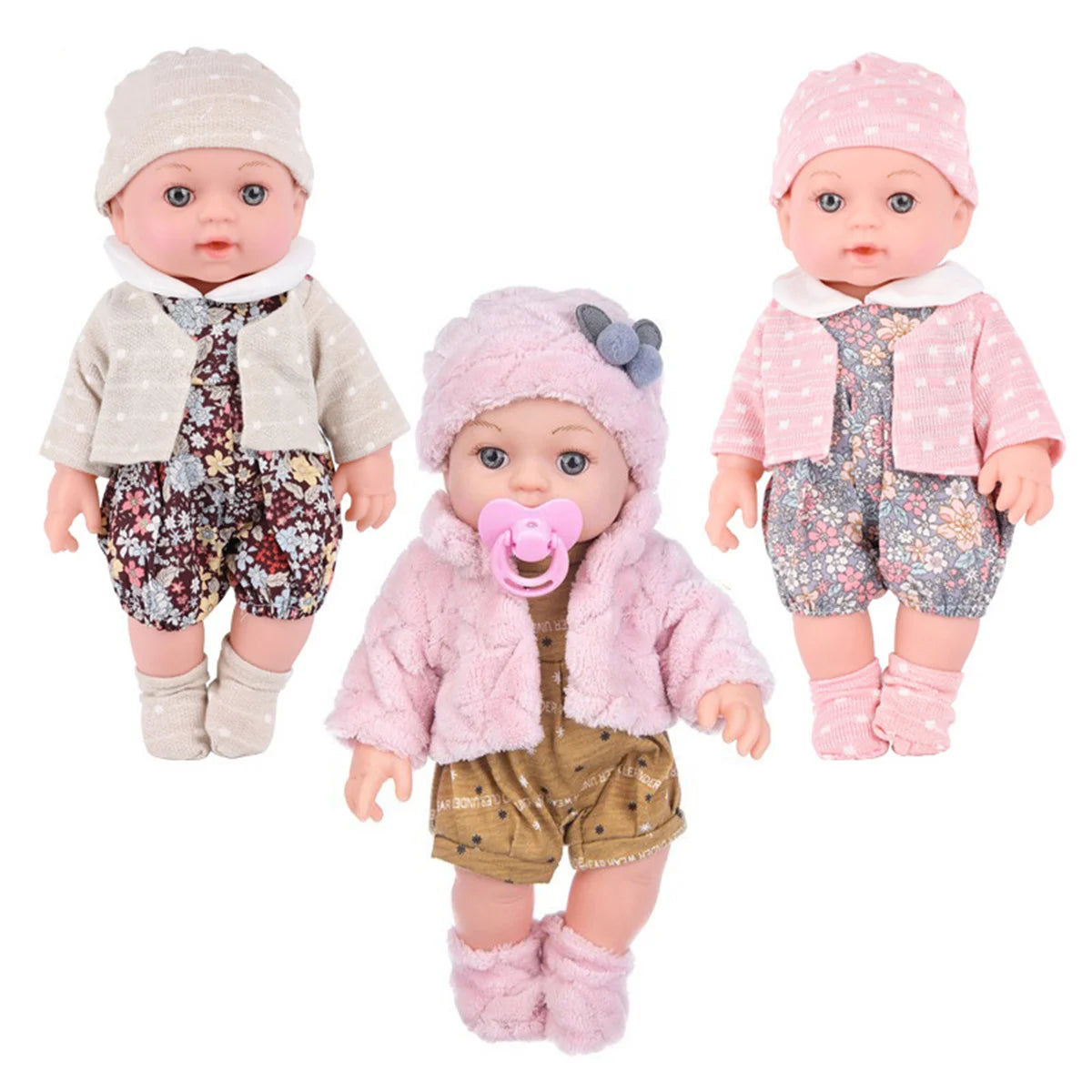 Soft Vinyl Baby Comfort Doll – Sit & Stand Poseable Children's Toy