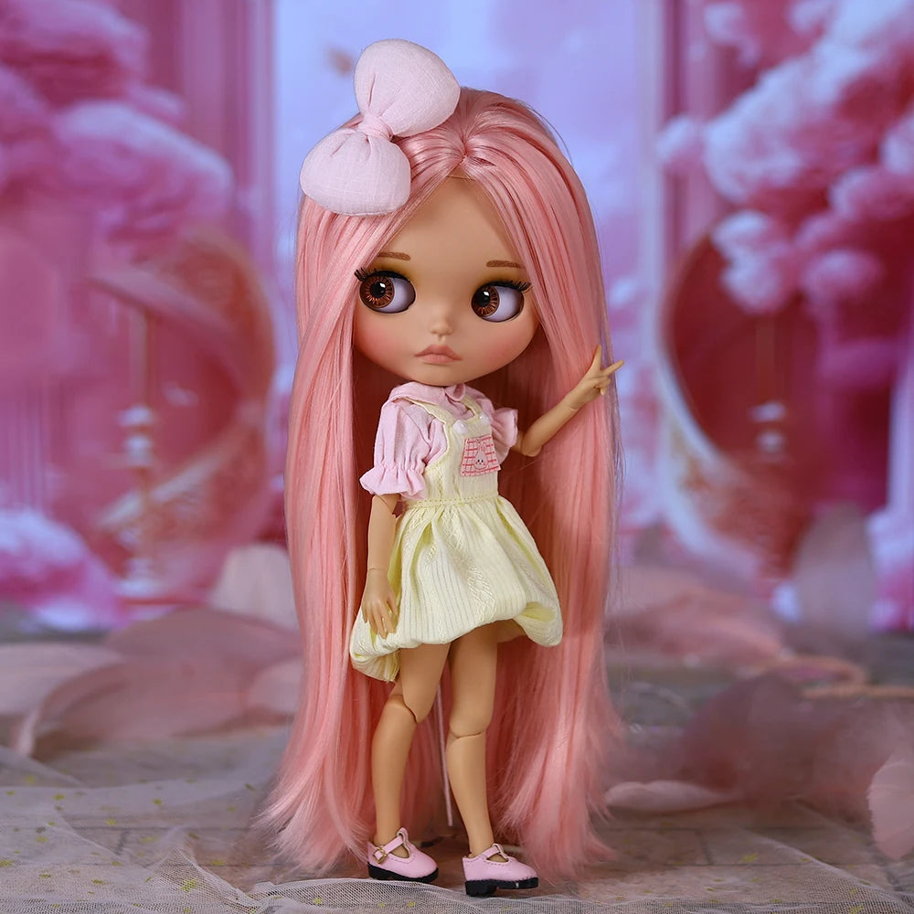 ICY DBS Blyth Doll 30CM BJD – Brown Skin Matte Face Anime Girl