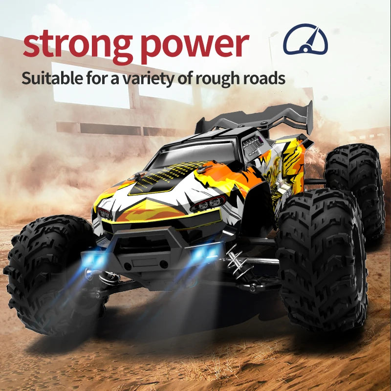 1:16 RC Monster Truck – 4WD Off-Road Climbing Car 50KM/H or 70KM/H for Boys & Adults