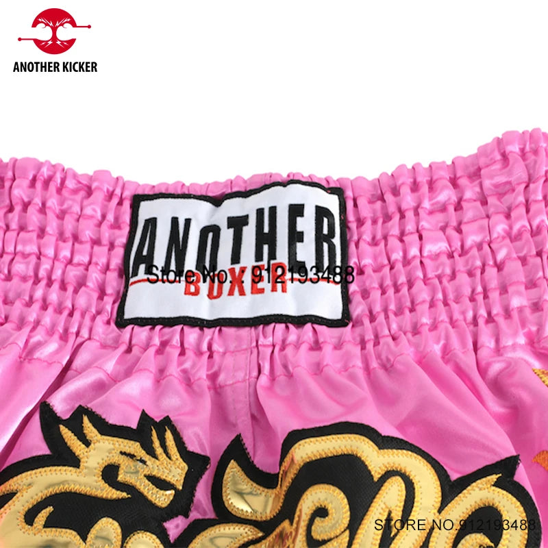 Muay Thai Shorts – Embroidered Kickboxing Training Shorts | Men, Women & Kids