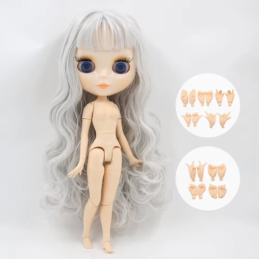 ICY DBS Blyth Doll 30CM BJD – White Face DIY Fashion Doll with AB Panel