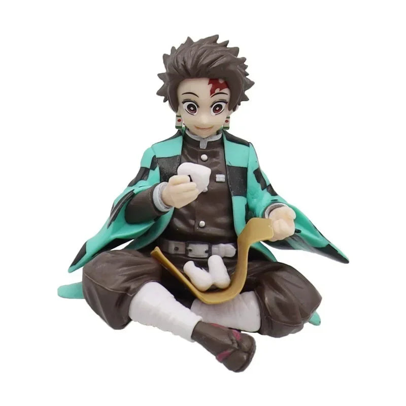 Demon Slayer Sitting Action Figures – Tanjiro, Nezuko, Rengoku & More