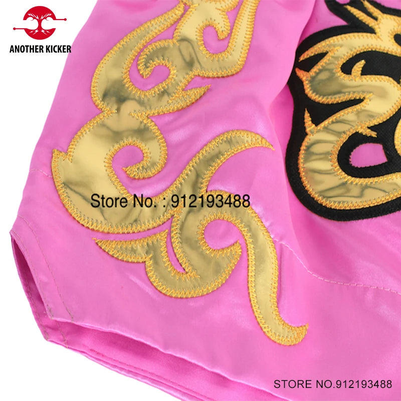 Muay Thai Shorts – Embroidered Kickboxing Training Shorts | Men, Women & Kids