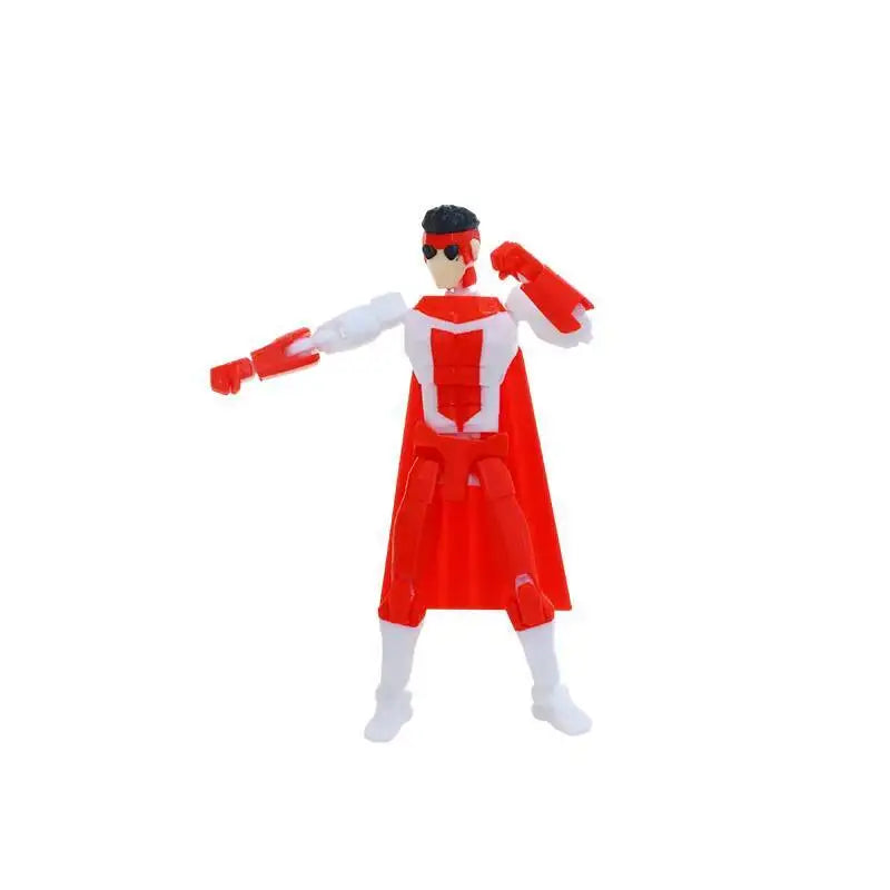 Blue-Masked Invincible T13 Dummy13 – 3D Printed Multi-Jointed Action Figure