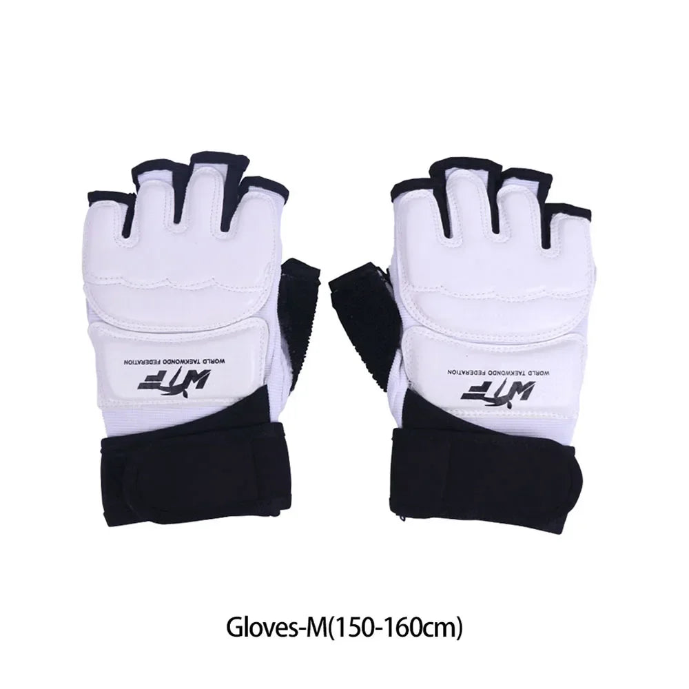 Karate & Taekwondo Half-Finger Gloves | EVA Padded Martial Arts Hand & Foot Guards