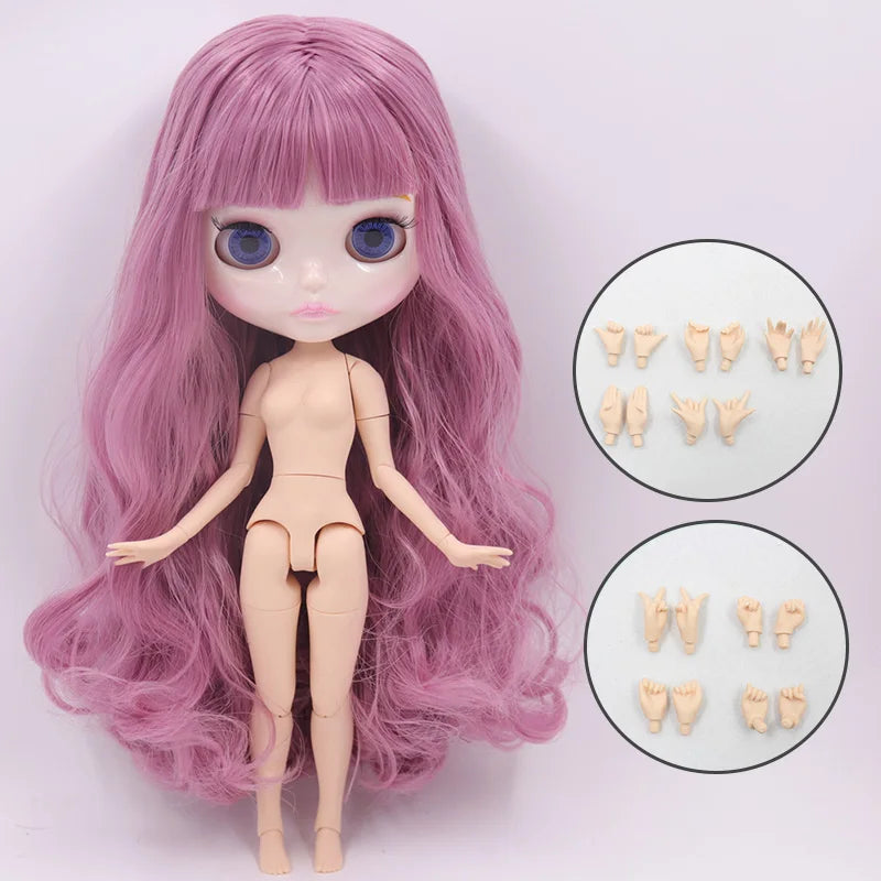 ICY DBS Blyth Doll 30CM BJD – Carved Lips White Skin Joint Body