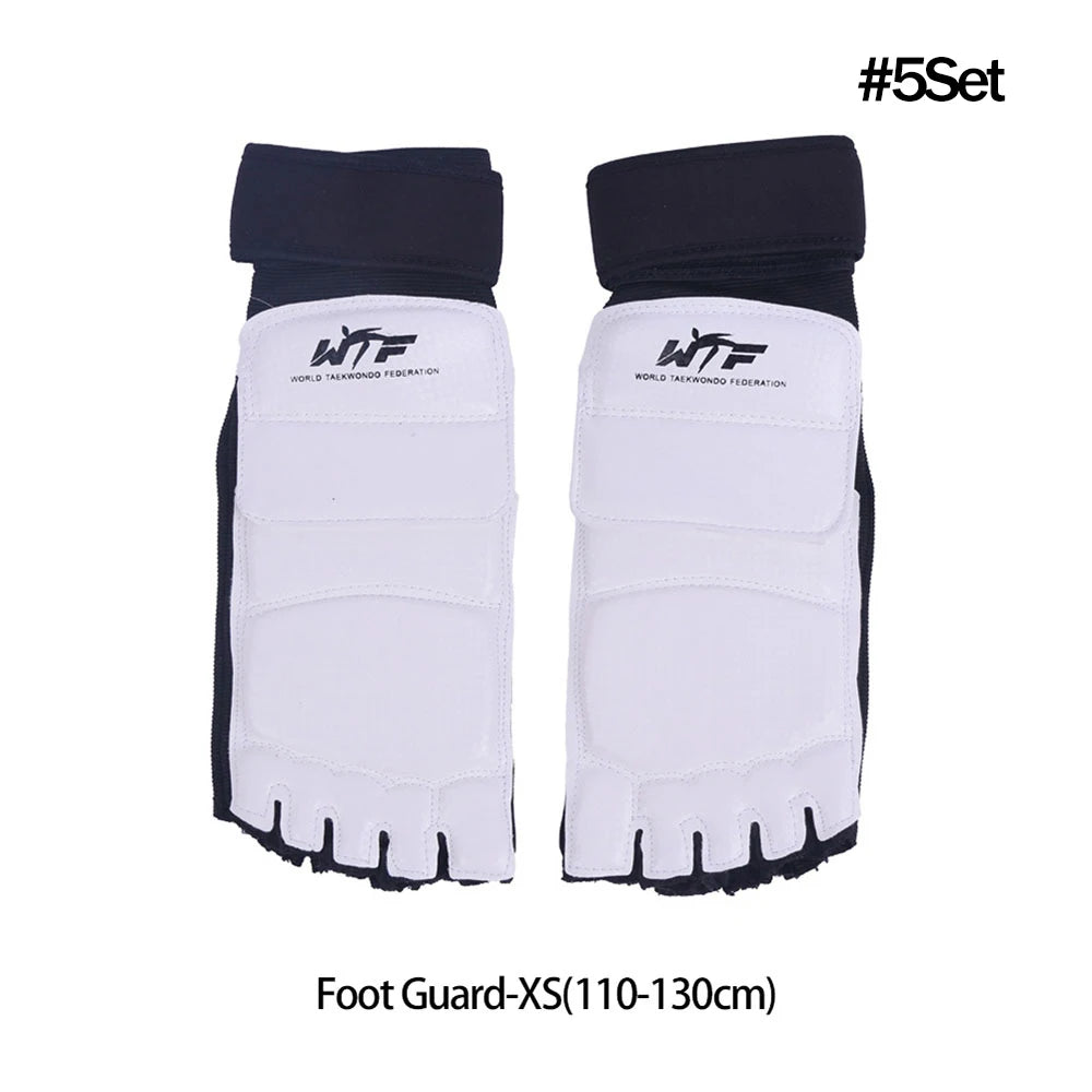 Karate & Taekwondo Half-Finger Gloves | EVA Padded Martial Arts Hand & Foot Guards