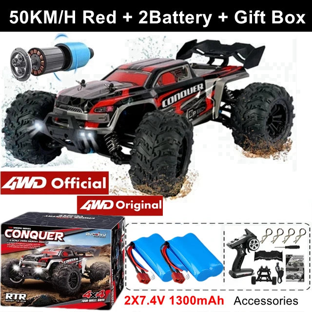 4WD High Speed RC Buggy Truck – 50KM/H Brushed or 80KM/H Brushless Off-Road Car