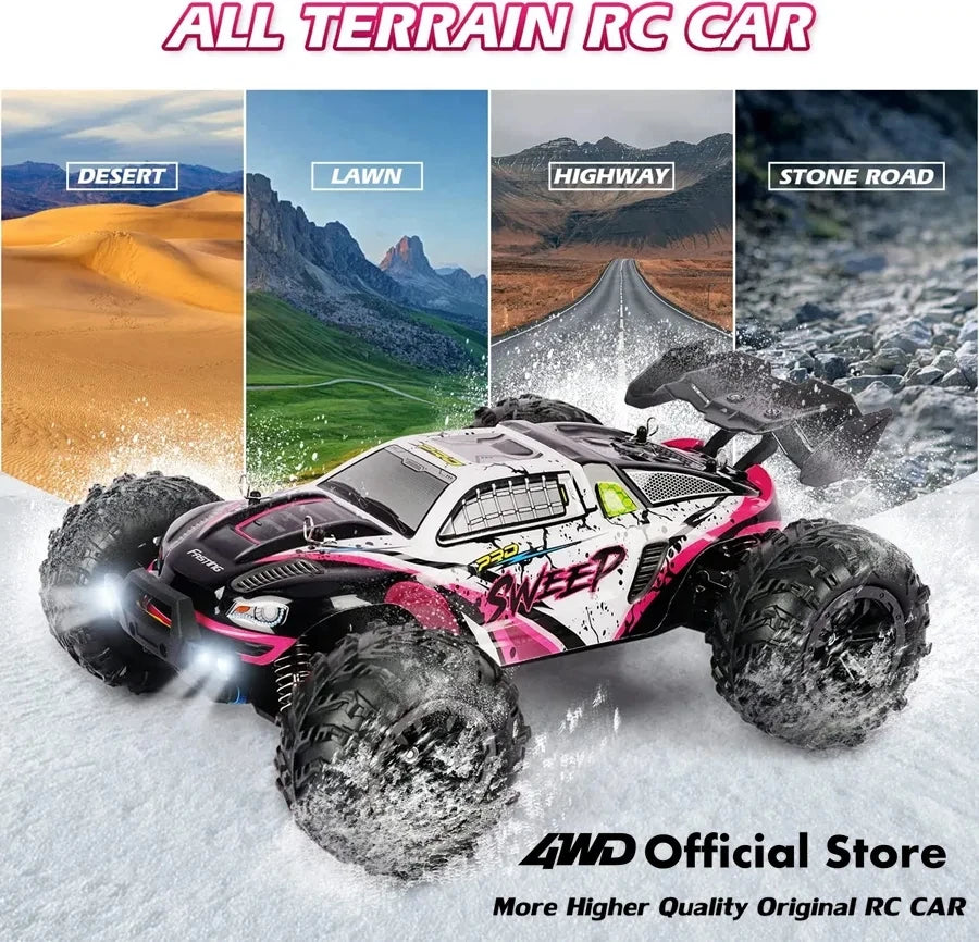 4WD High Speed RC Buggy Truck – 50KM/H Brushed or 80KM/H Brushless Off-Road Car