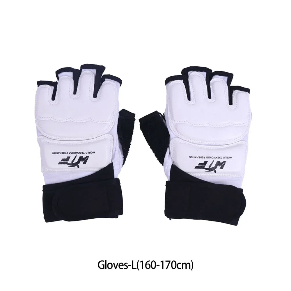Karate & Taekwondo Half-Finger Gloves | EVA Padded Martial Arts Hand & Foot Guards