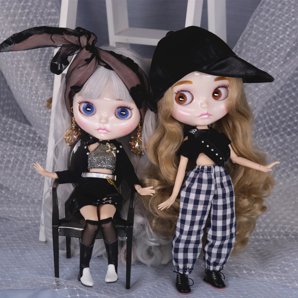 ICY DBS Blyth Doll 30CM BJD – Carved Lips White Skin Joint Body