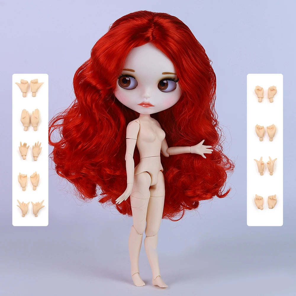 ICY DBS Blyth Doll 30CM BJD – White Face DIY Fashion Doll with AB Panel
