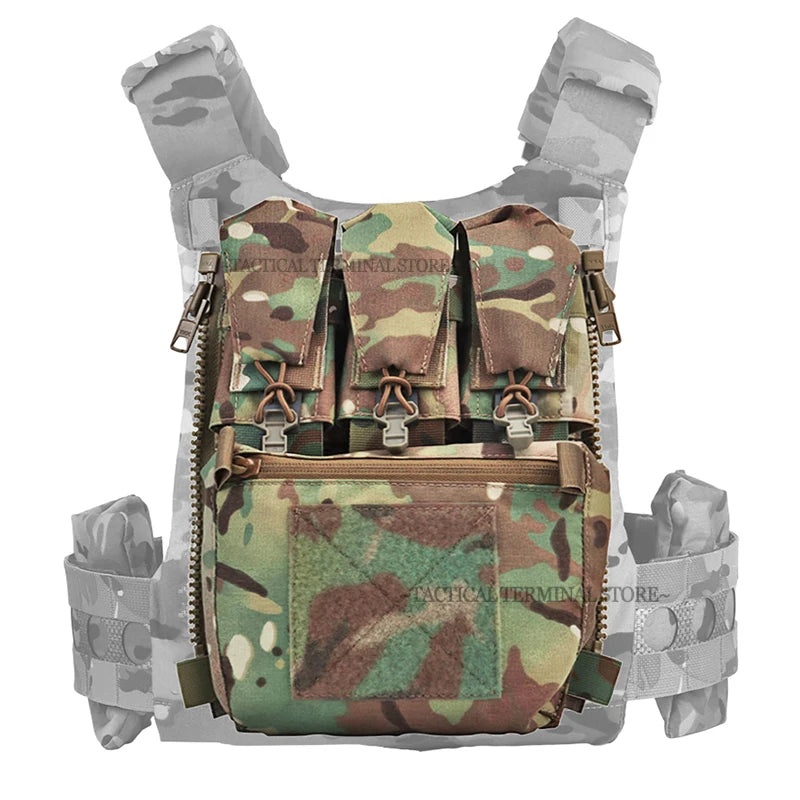 Assault Adapt Banger Back Panel Zip On Rear Pack Tactical Vest GP Pouch Multitools Pocket FCPC V5 Plate Carrier Accessories Bag