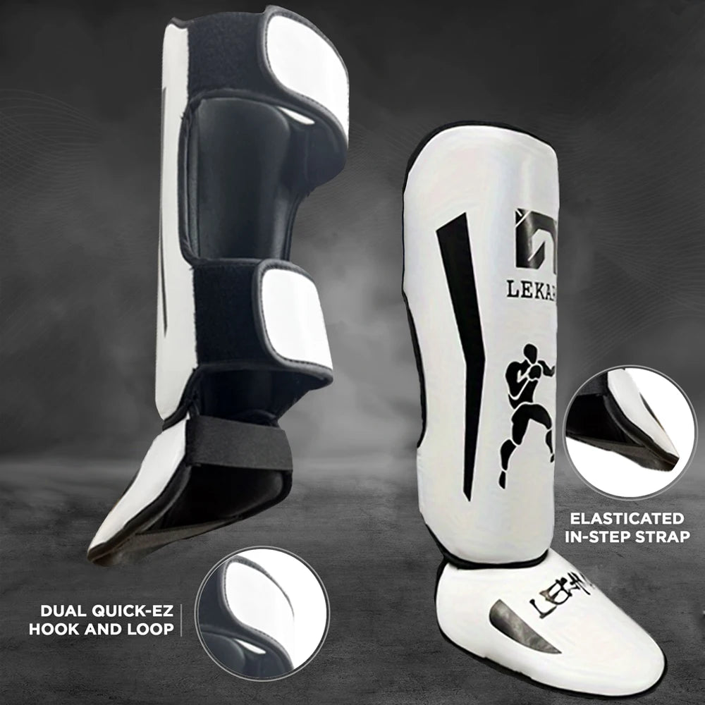 Adult Boxing Shin & Instep Guards | Muay Thai, MMA & Kickboxing Protection