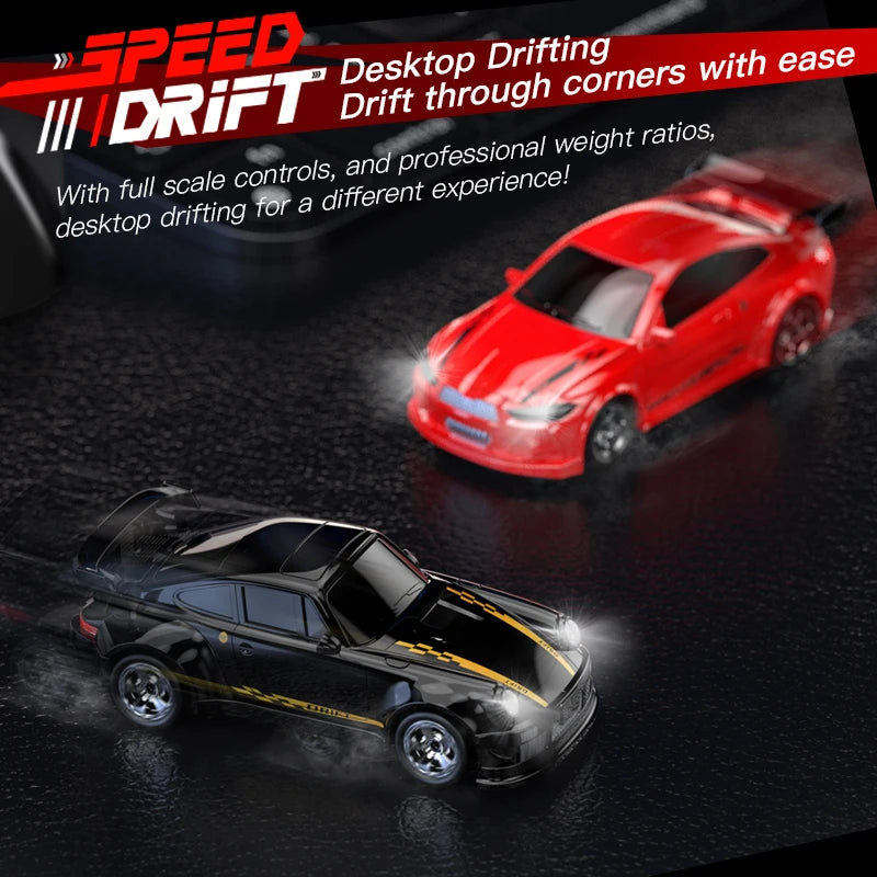 2026 New Kf20 1:64 Drift Rc Car Four-wheel Remote-Controlled Racing Car Full Proportions Desk Competition Toy Boys Ideal Gifts.