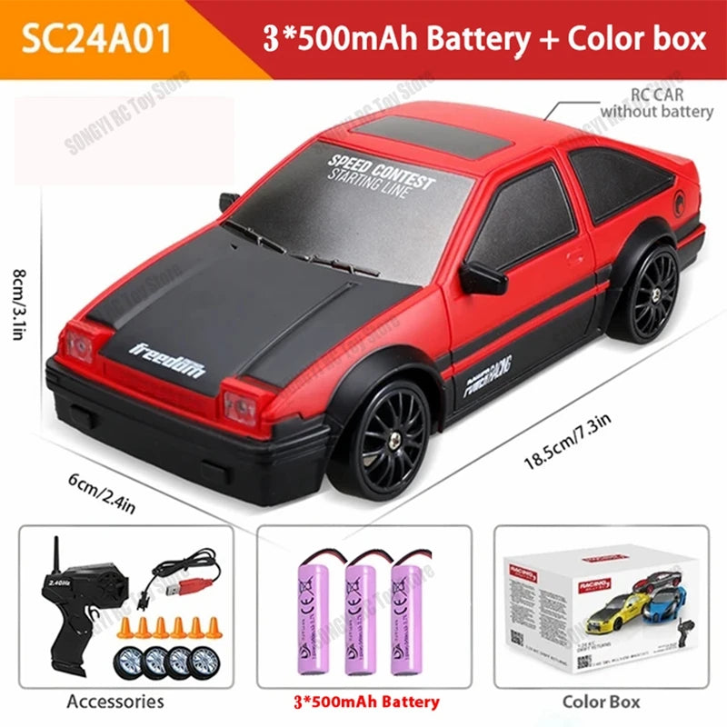 2026 Limited Edition 1:24 RC Drift Car – GT3 RS 911 & SU7 High Speed Racing Gift