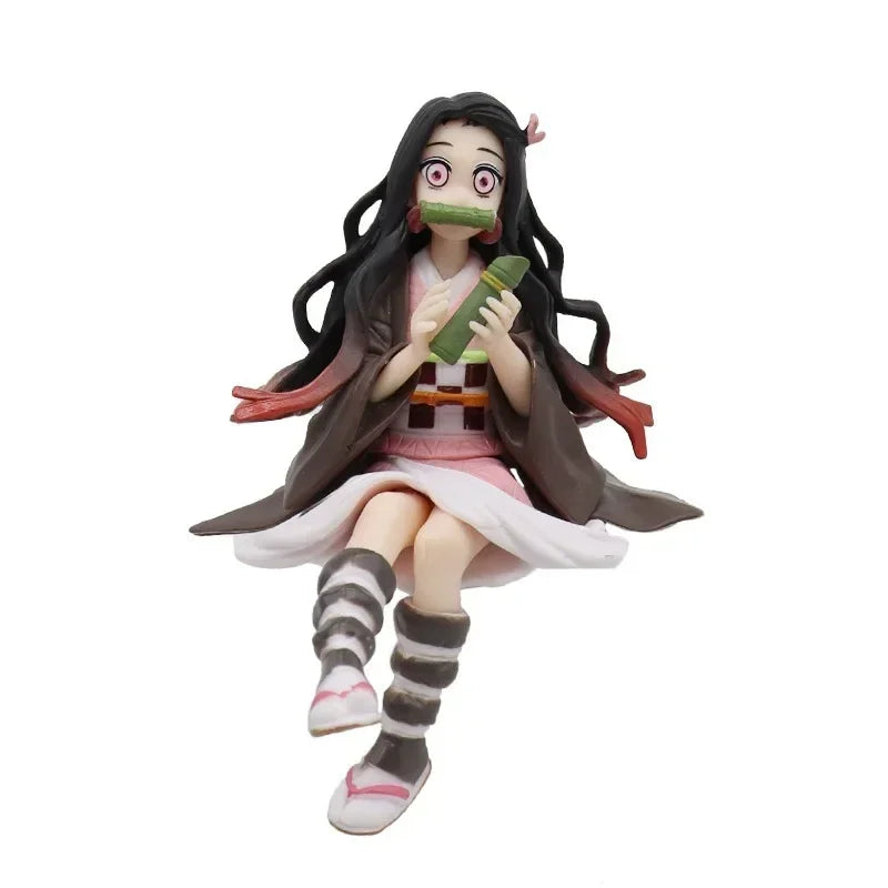 Demon Slayer Sitting Action Figures – Tanjiro, Nezuko, Rengoku & More