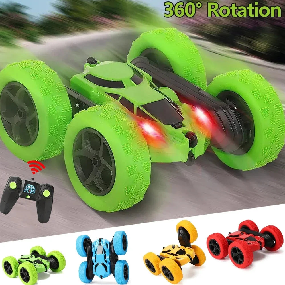 Double-Sided Flip RC Stunt Car – 2.4G 4WD 360° Rotation Drift Car for Kids