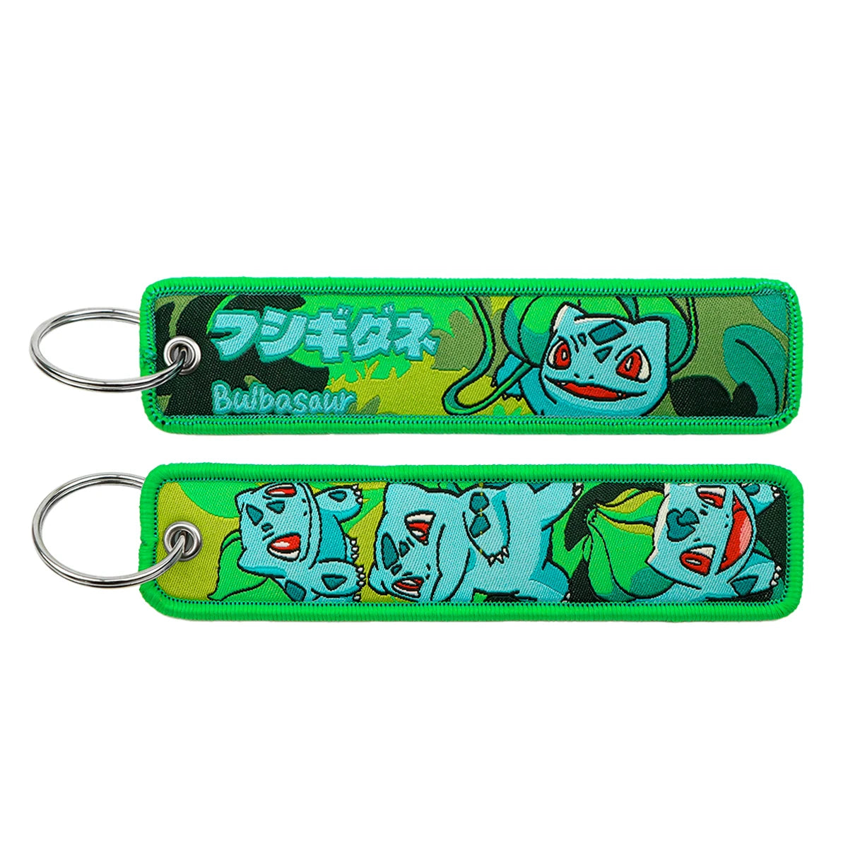 Japanese Anime Elf Monsters Keychain for Cars Backpack Key Holders Embroidery Keyrings Key Tag Jet Tag Accessories Gifts 1pcs