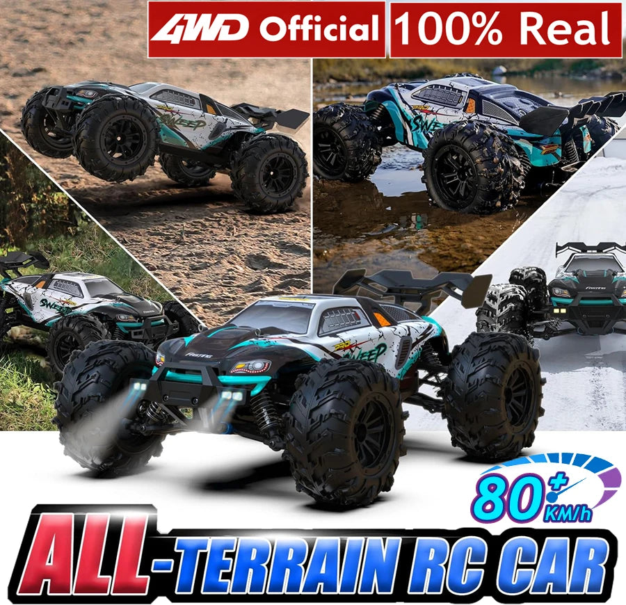 4WD High Speed RC Buggy Truck – 50KM/H Brushed or 80KM/H Brushless Off-Road Car
