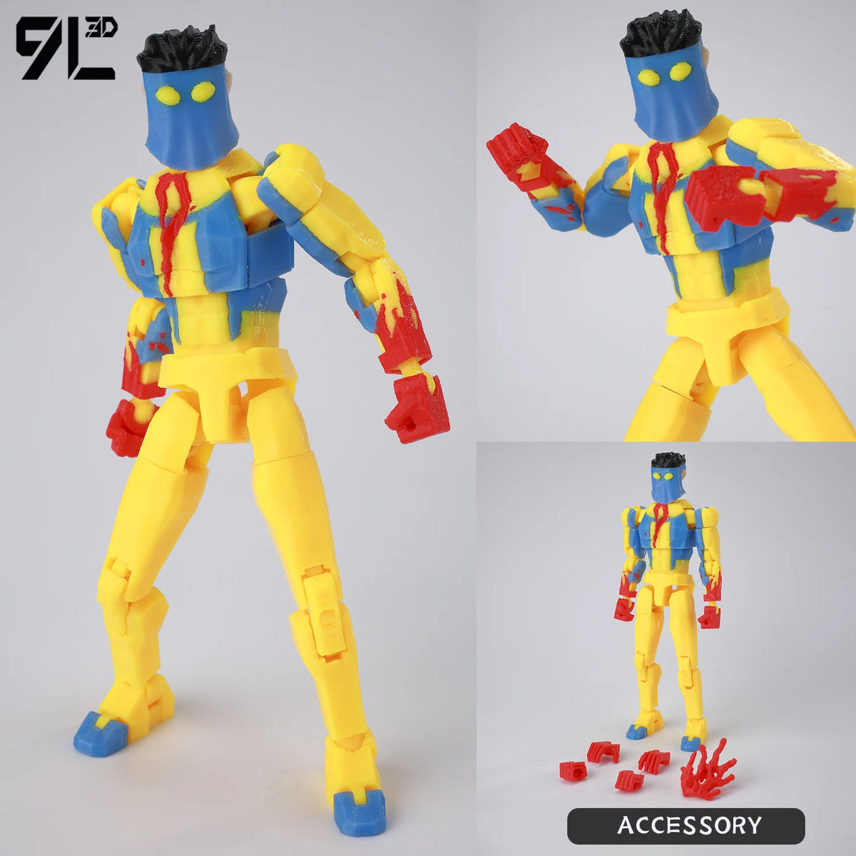 Mark Grayson Invincible Bulletproof Action Figure – 3D Printed Anime Collectible