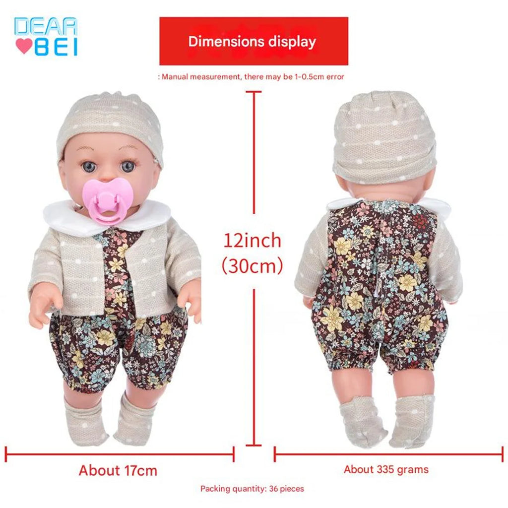 Soft Vinyl Baby Comfort Doll – Sit & Stand Poseable Children's Toy
