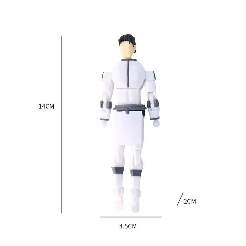 Blue-Masked Invincible T13 Dummy13 – 3D Printed Multi-Jointed Action Figure