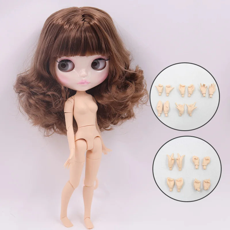ICY DBS Blyth Doll 30CM BJD – Carved Lips White Skin Joint Body