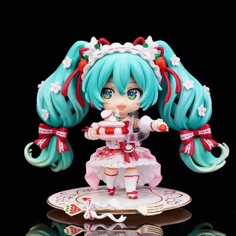 Hatsune Miku 15th Anniversary Strawberry Edition Figure | 10cm PVC Anime Collectible