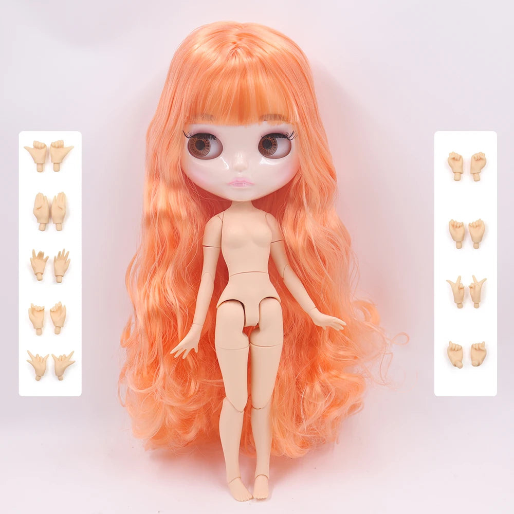 ICY DBS Blyth Doll 30CM BJD – Natural Shiny Face with Extra Hands