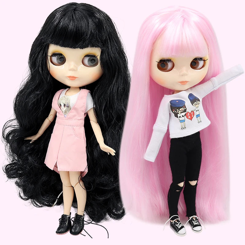 ICY DBS Blyth Doll 30CM BJD – White Skin Shiny & Matte Face Special