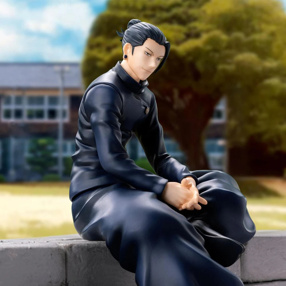 Anime JJK Figure Geto Suguru Gojo SATORU Fushiguro Toji Action Figure Sitting Pose Model Fushiguro Toji Figure Christmas Gift