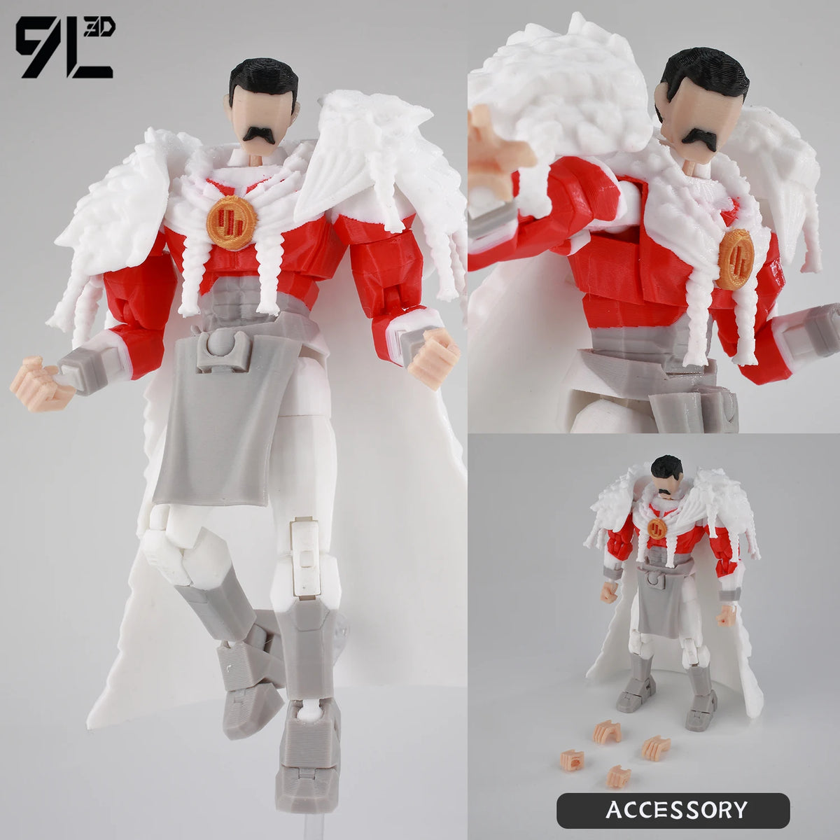Mark Grayson Invincible Bulletproof Action Figure – 3D Printed Anime Collectible