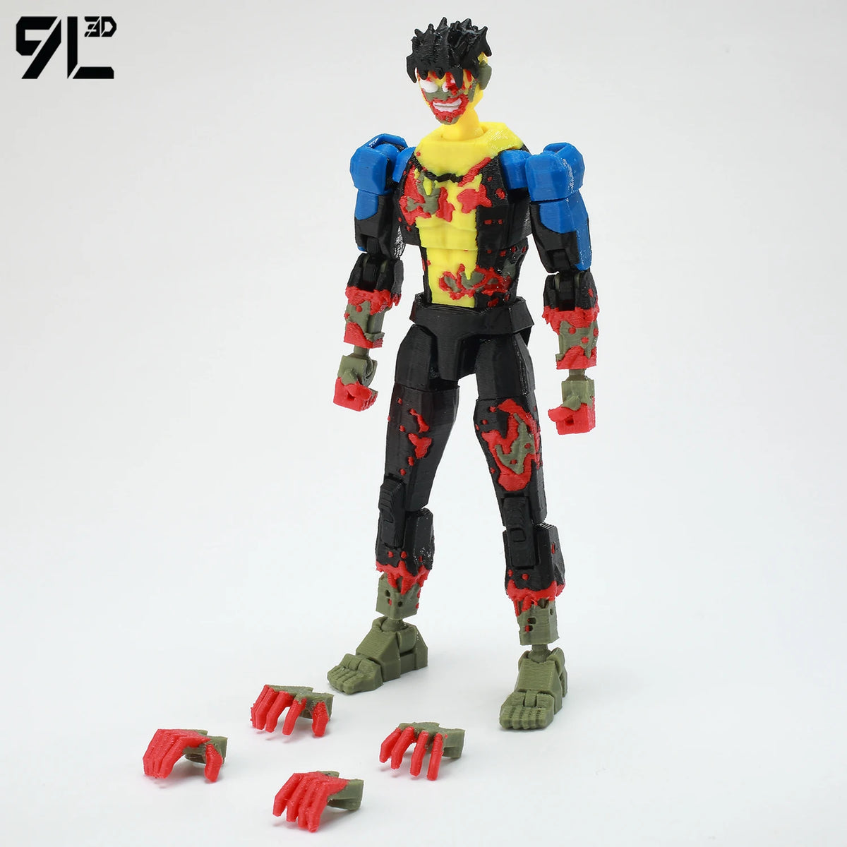Mark Grayson Invincible Bulletproof Action Figure – 3D Printed Anime Collectible