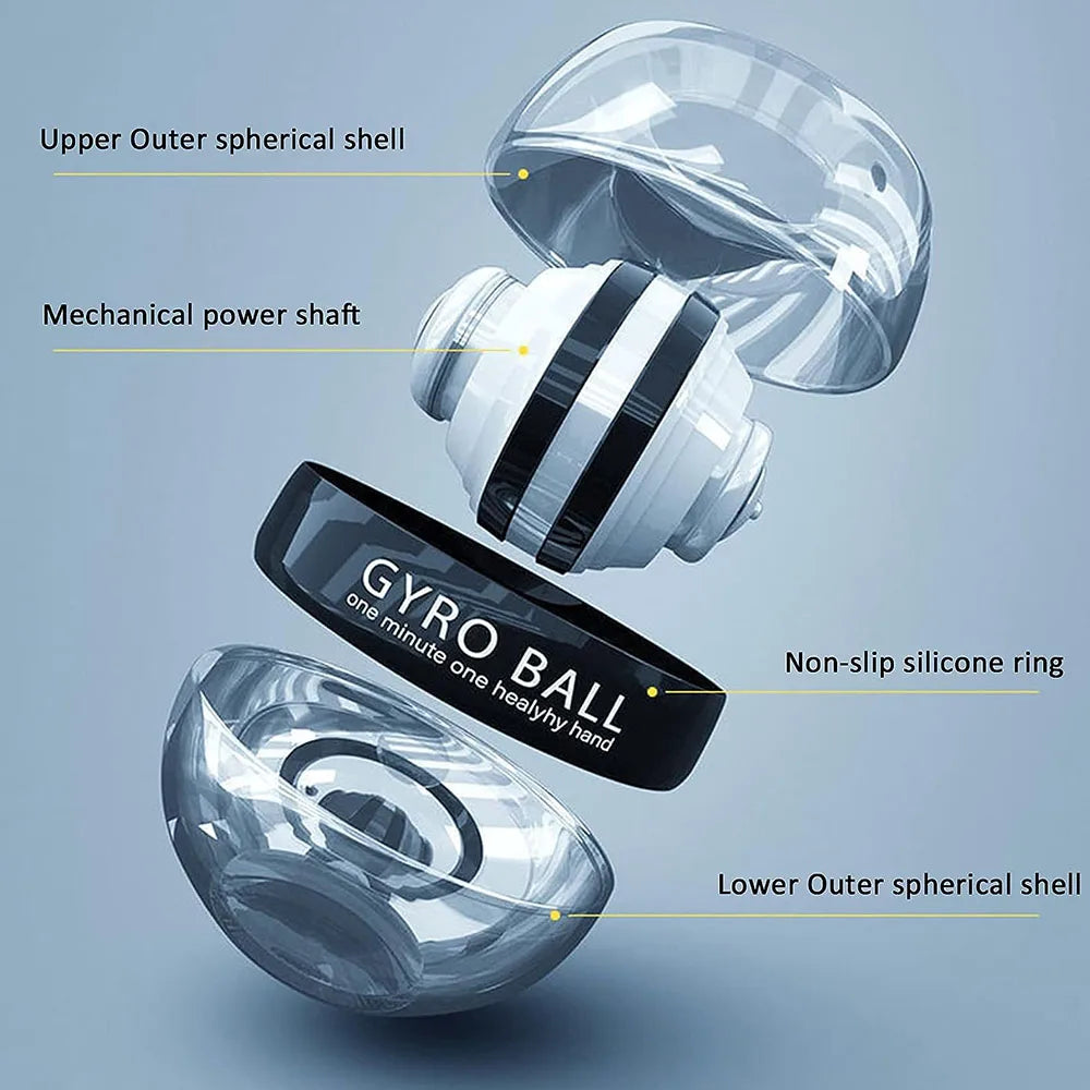 Self-Starting Wrist Gyro Ball – Forearm & Wrist Strength Trainer