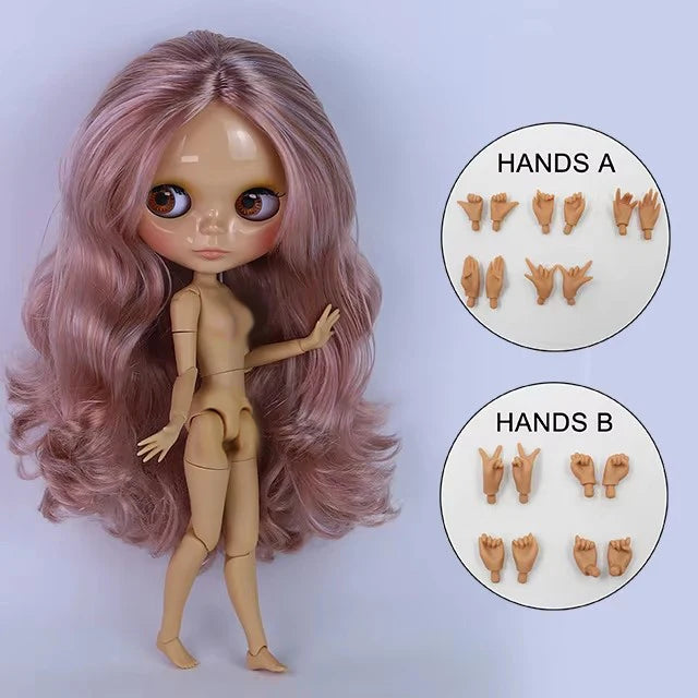 ICY DBS Blyth Doll 30CM BJD – White Skin Shiny & Matte Face Special