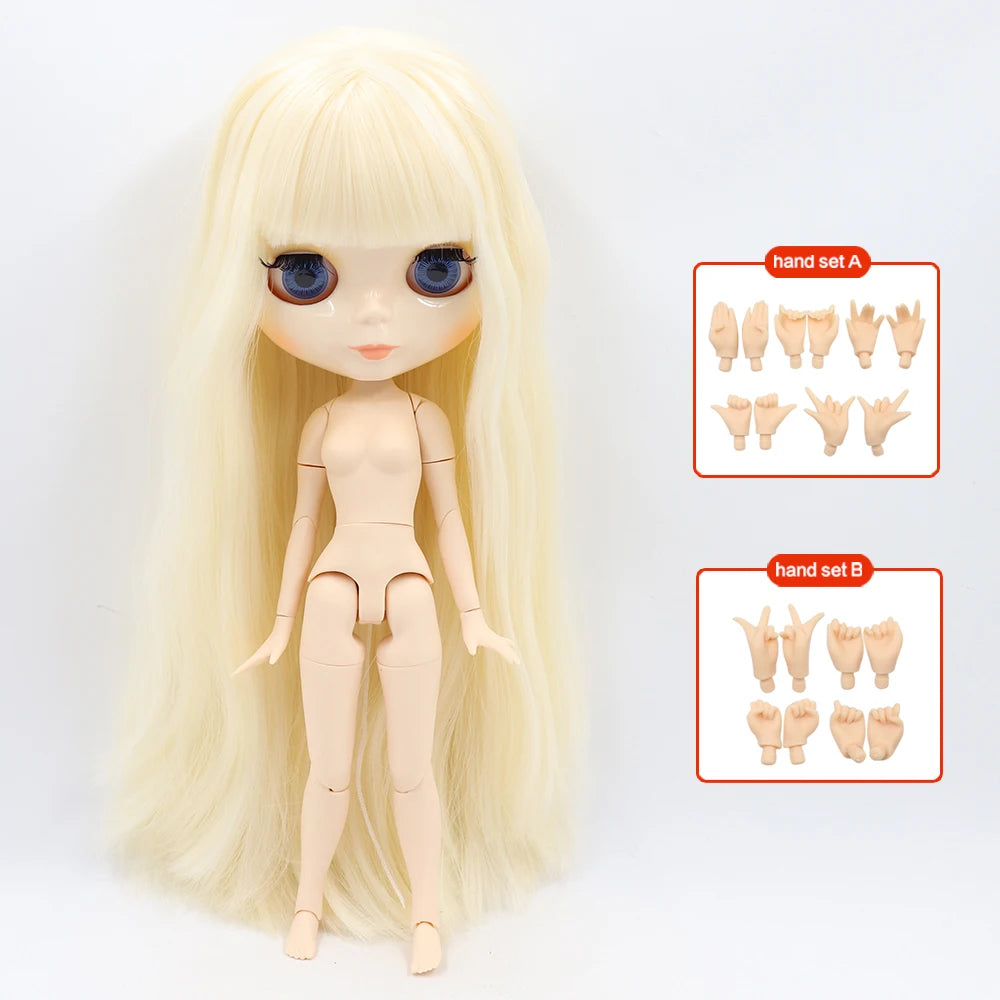ICY DBS Blyth Doll 30CM BJD – White Face DIY Fashion Doll with AB Panel